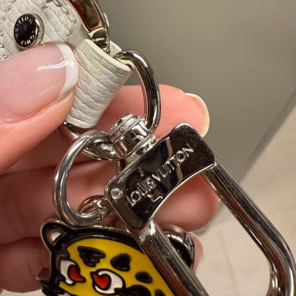 LOUIS VUITTON NIGO collaboration Dragonnes-LV MADE Strap Bag Charm Key Holder